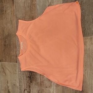 Womens Neon Orange/ Pink Small Crop Top EUC